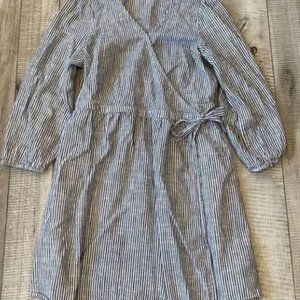 Old Navy Women’s Striped Wrap Dress - Large